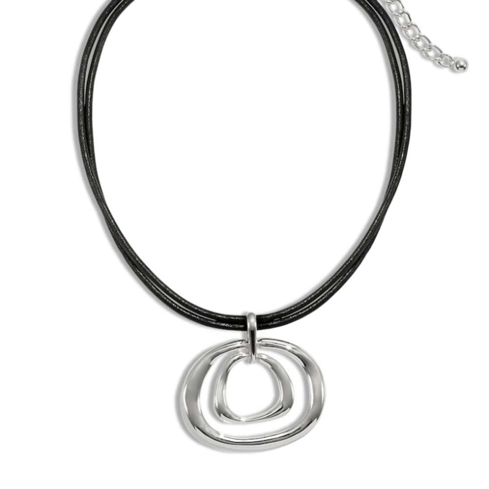Chico’s Leather rope necklace